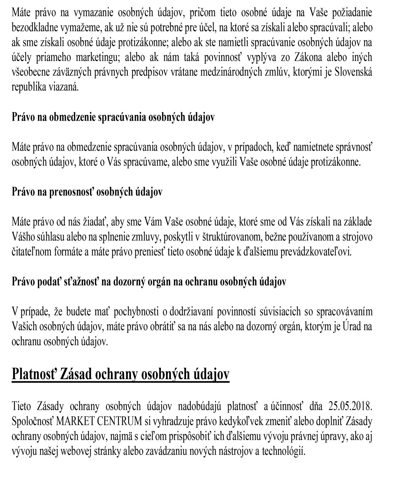 Ochrana osobných údajov